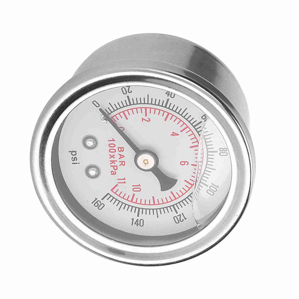 0-160 Psi/Bar Liquid Filled Car Fuel Pressure Regulator Gauge Meter 4691330077648