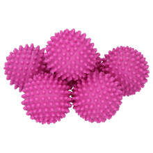 12 Pcs Reusable Washing Balls PVC Household Laundry Rose Red