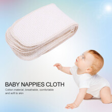 10 Pack Soft Cotton Baby Nappies Reusable & Washable Perfect Fit