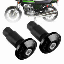 Black 22mm 7/8inch Handlebar End Slider Caps for Racing and ATV
