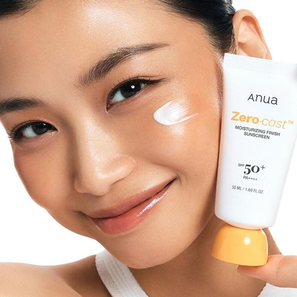[anua] Zero-cast Moisturizing Finish Sunscreen Spf 50+ Pa++++ 50ml