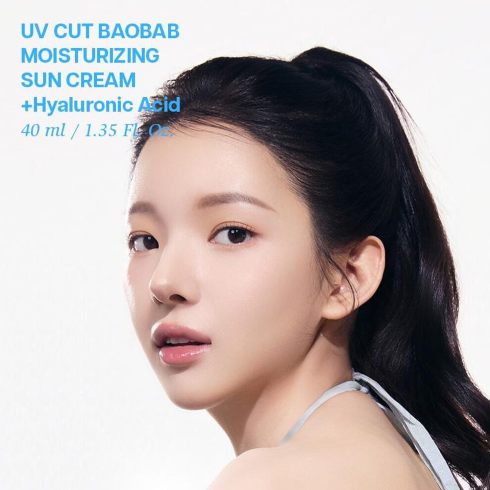 [nature Republic] Uv Cut Baobab Moisturizing Sun Cream Set Spf 50+ Pa++++ 40ml*2ea