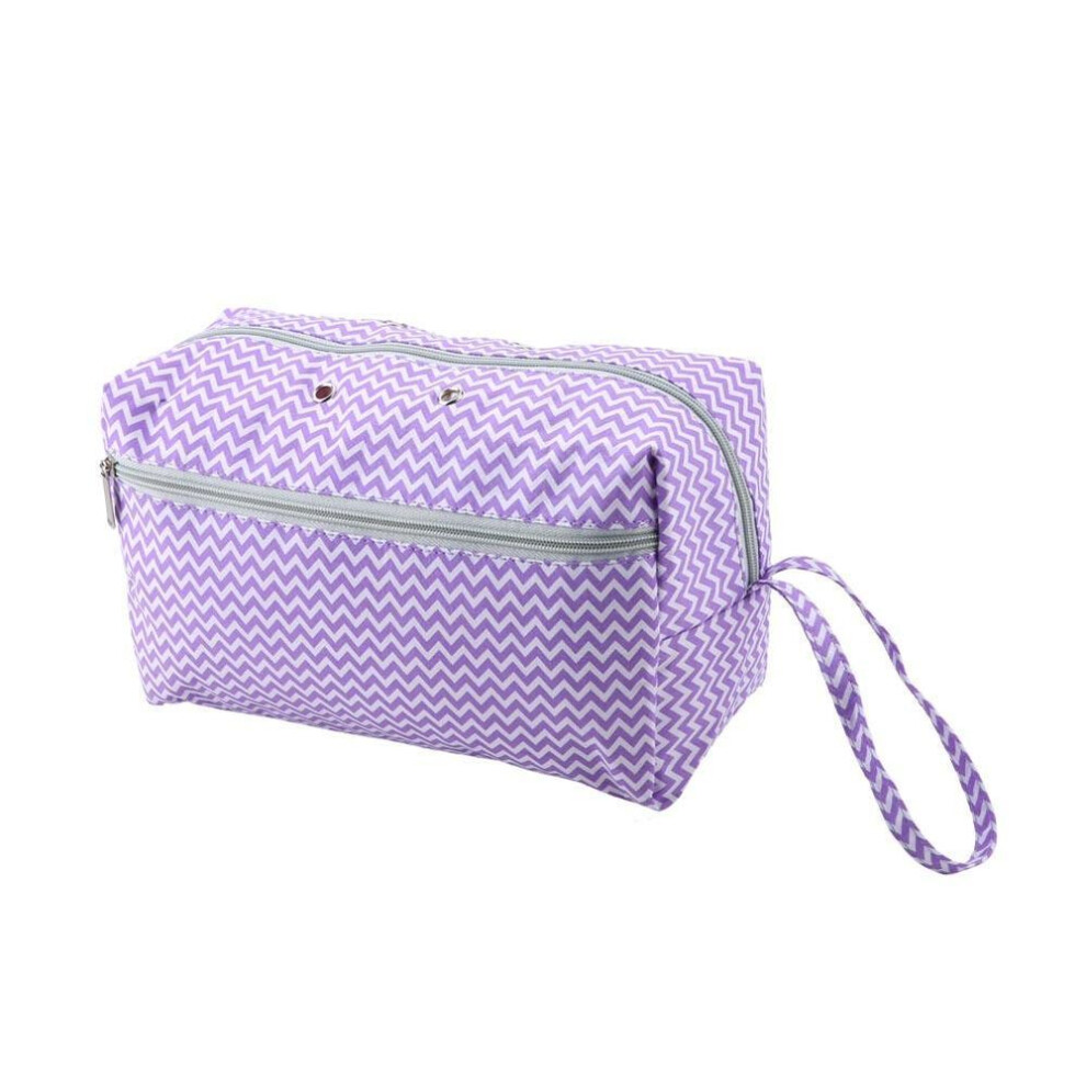Knitting Bag Yarn Storage Crochet Organizer For Knitting Tools Accessories Purple (large)