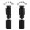 22mm 7/8" Universal Motorcycle Handlebar End Plug Caps Silver CNC Alloy 3