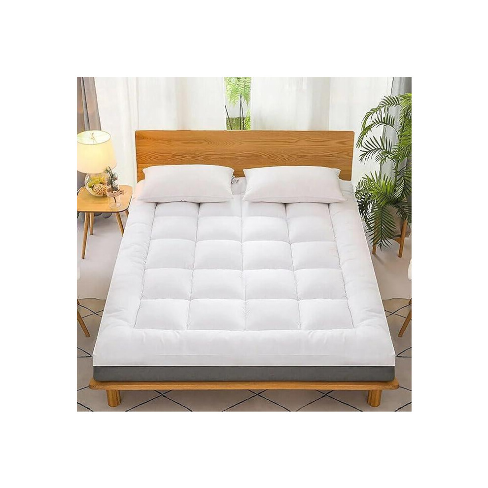 (Double) Premium Hotel-Grade Mattress Topper – 10cm Extra-Deep, Quilted Design with Bounce-Back Support