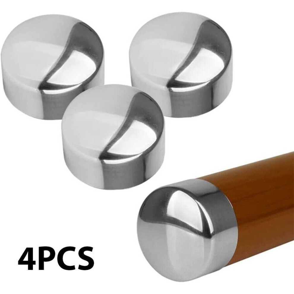 4pcs Staircase Handrails Decorating Plug Pvc Armrest Accessories Pipe Plug Wall Bracket Round End Cap 45mm Handrails Pipe Plug