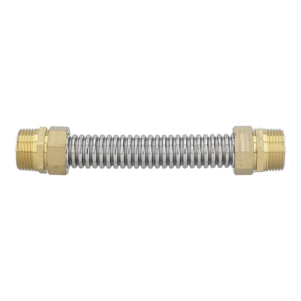 G1 Male Thread Corrugated Pipe Stainless Steel Air Conditioner Connecting Hose For Water Heater 20cm