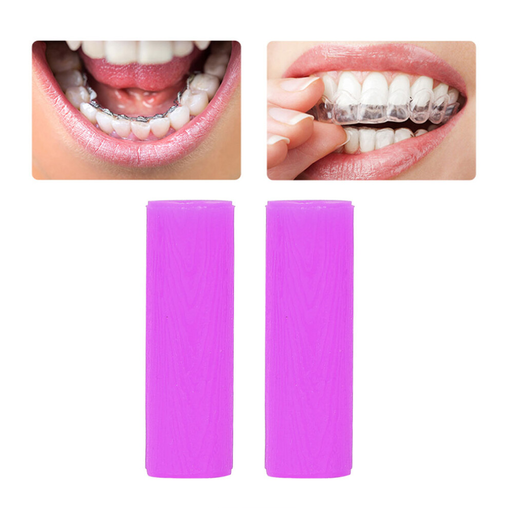 Orthodontic Chewies Grape for Teeth Alignment & Retainer Care - 10 pcs