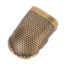 Brass Vintage Thimble for Sewing & Quilting, Size M, Durable, DIY Craft Tool