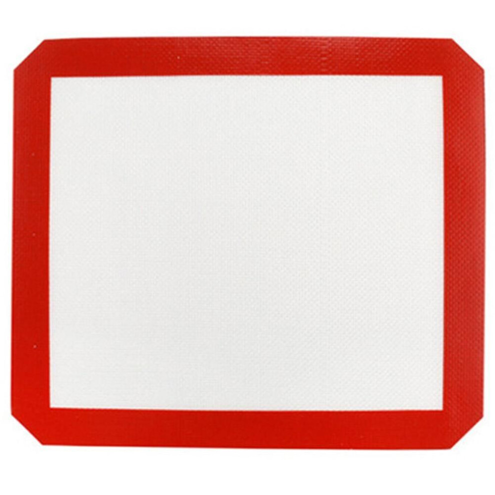 Food Grade Silicone Heat Resistance Baking Bakeware Tray Mat Pastry Cake Dough Pad(29*26cm)