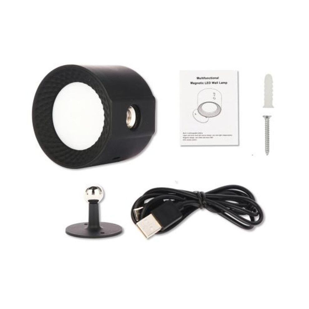1 Set Led Magnetic Wall Lamp Intelligent 360 Degree Rotation