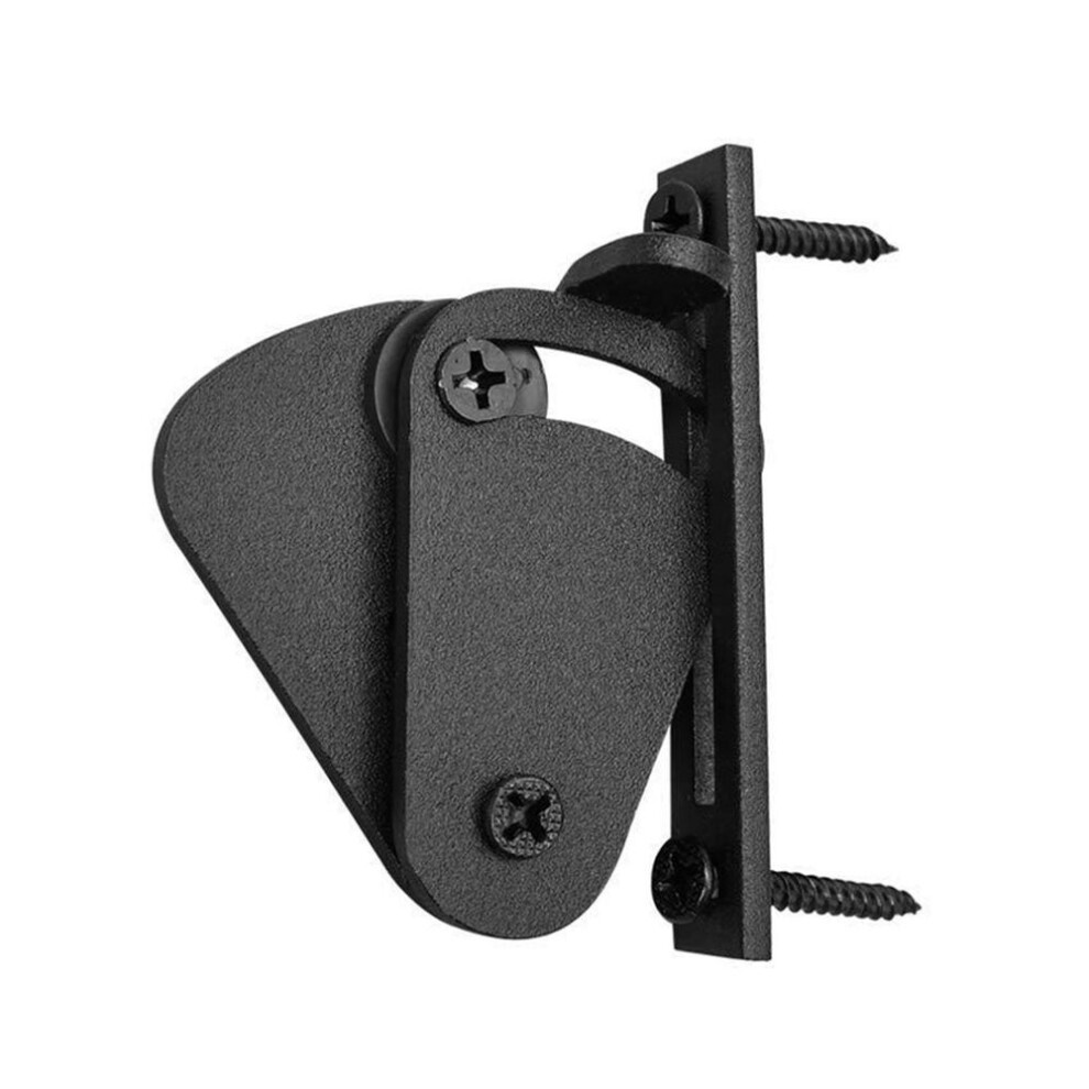 Barn Door Latch Black Frosted Carbon Steel Glossy Decorative Practical Sliding Barn Door Latch For