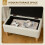 Homcom (Yellow) HOMCOM Linen Storage Ottoman Storage Box with Rubberwood Legs 4
