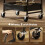 Homcom (Black) HOMCOM Rolling Utility Cart with Mesh Baskets for Kitchen 6