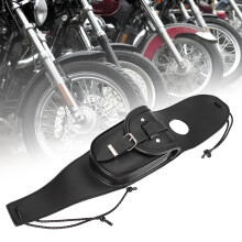 Universeller schwarzer PU-Leder-Kraftstofftankdeckel für Motorrad mit Beutel
