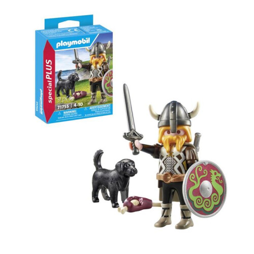 PLAYMOBIL 71755 Vikingo con perro 2