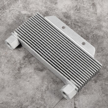 Universal Silver Aluminum Alloy Motorcycle Oil Cooler Radiator 15 Rows