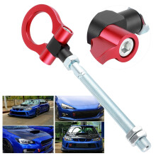 Folding Tow Hook Ring IS2303 for Subaru BRZ/Impreza/WRX - Red Finish