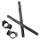 Universal Motorcycle CNC Handlebar 38mm Black Aluminum Replacement 8