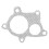 Durable Aluminium 5 Bolt Exhaust Gaskets T3 T4 T04E Down Pipe Set 6