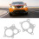 Durable Aluminium 5 Bolt Exhaust Gaskets T3 T4 T04E Down Pipe Set 4