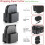 2Pcs Wrapping Paper Cutter, Gift Wrap Cutter with 2 Replaceable Blade 4 Wheels Compact Christmas Gift Wrapping Paper Roll Cutter Tool Black 3