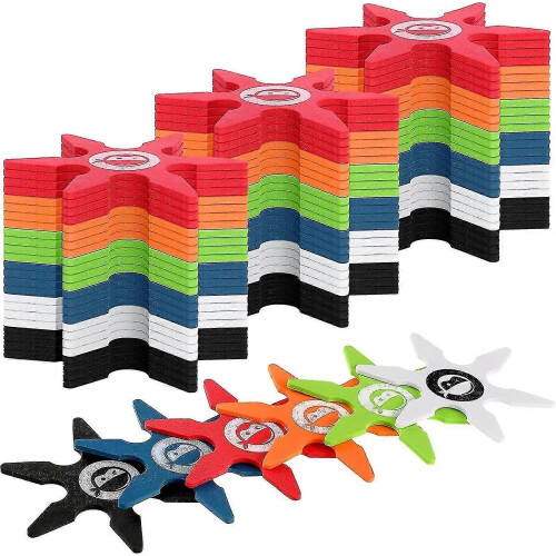 (48) Παιχνίδια Ninja Foam Star 4 ιντσών Μικρά παιχνίδια με αφρώδη αστέρια, παιχνίδια με α