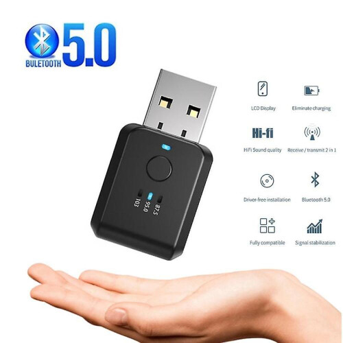 Προσαρμογέας Bluetooth 5.1 αυτοκινήτου USB, πομπός FM, δέκτης αναπαραγωγής μουσικής, handsfr 1