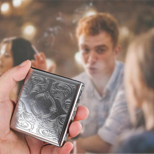 1 metal embossed cigarette case 1