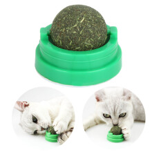 Natural Mint Catnip Ball Toy for Cats — 4.6x3.7cm, Green
