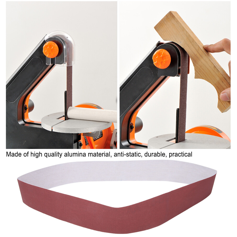 10Pcs Alumina Sanding Belts 740X40mm 600 Grit For Woodworking & Polishing 9411330097157