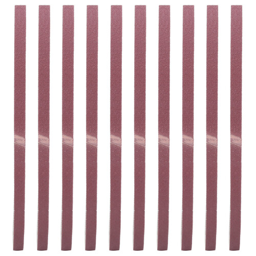 10PCS 533 x 9mm Sanding Belts Aluminium Oxide 100# Abrasive Straps 1