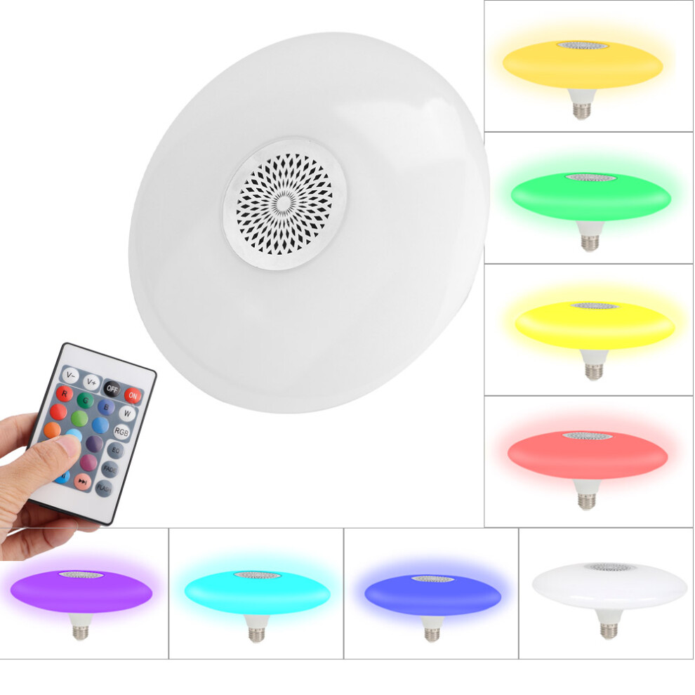 E27 RGBW LED 30W Light Bulb with Bluetooth Speaker & Remote Control-image-OPC-PJ6X8PY-NEW