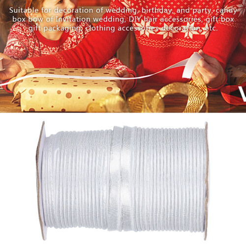 70yd Silver Polyester Edging Braid 1cm for Sewing & Crafts 2