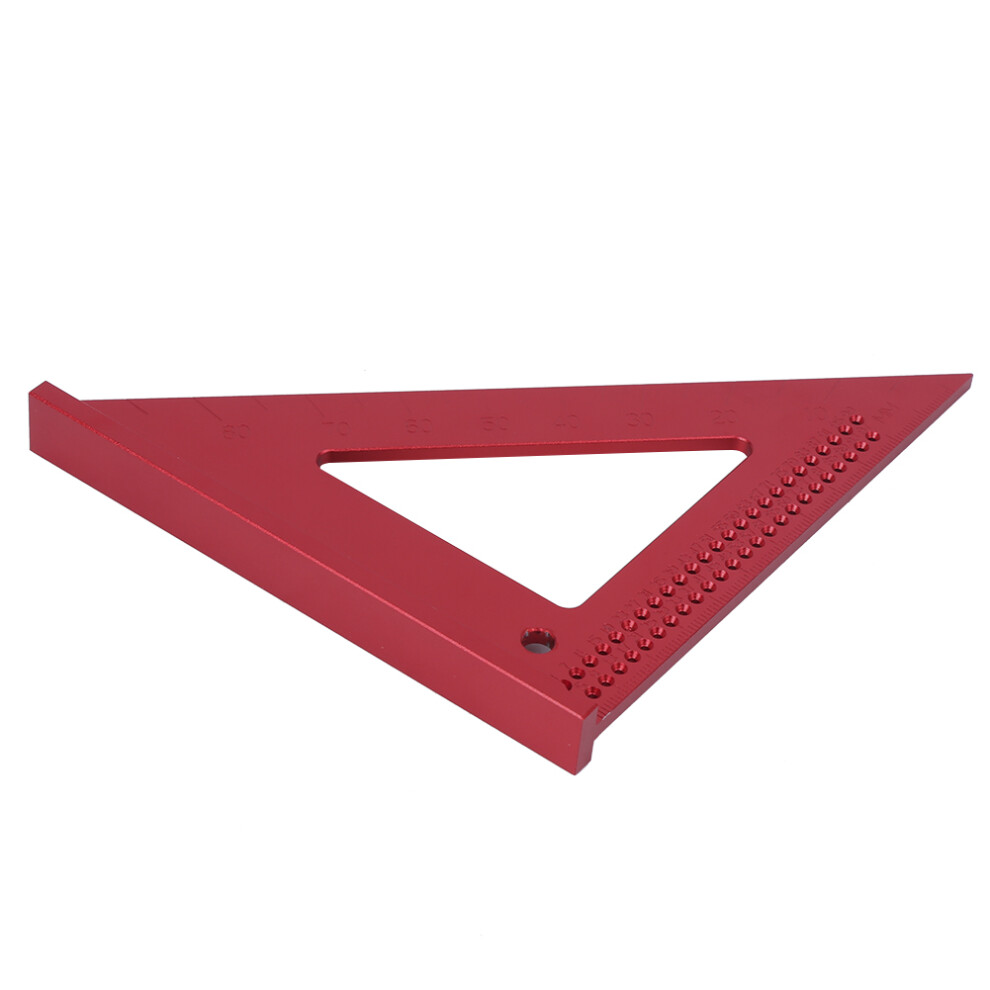 Woodworking Hole Scribing Gauge 45/90 Aluminum Triangular Ruler 18X12.8cm 4611330102539