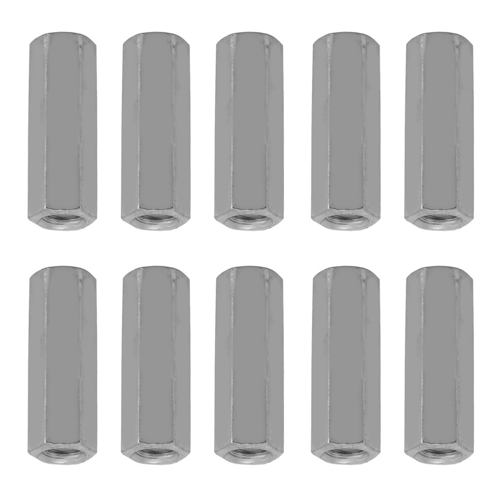 Industrial M6x25 Hexagonal Standoff Nuts Zinc Plated 10Pcs Pack 4601330103193