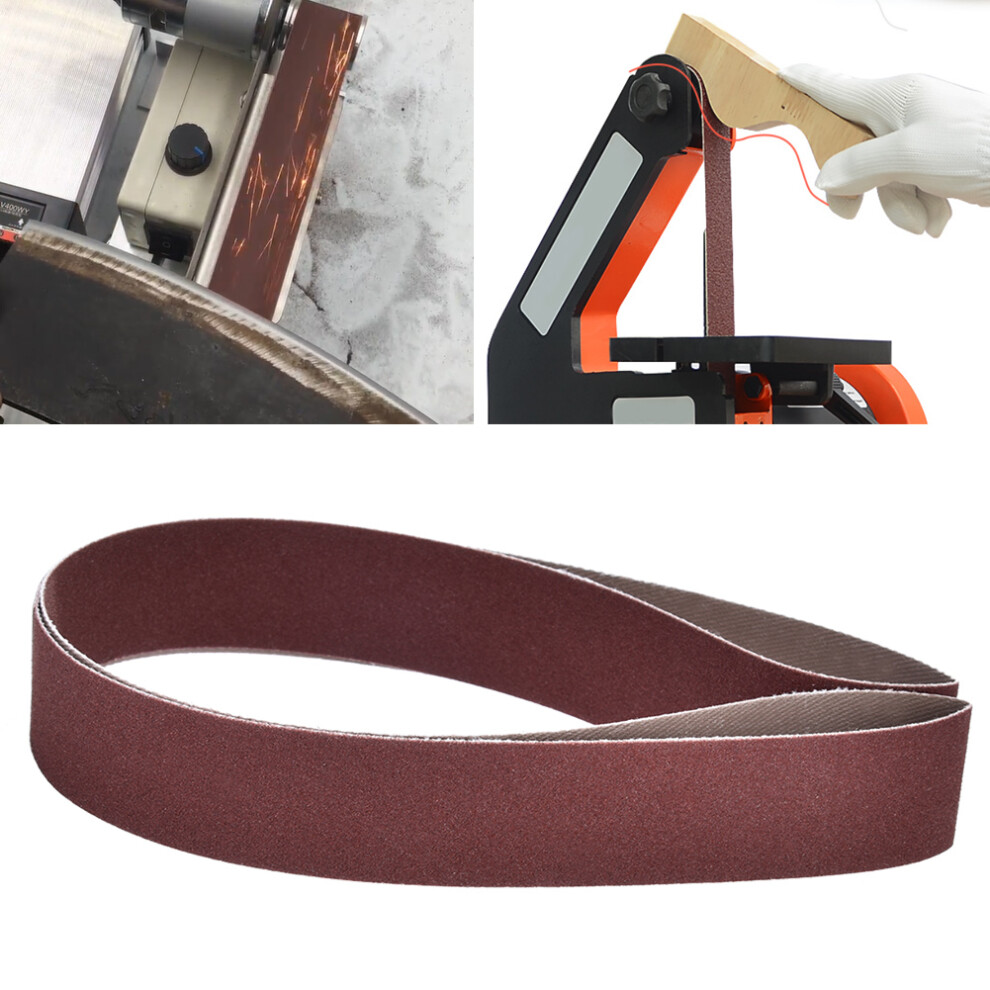 10 Pcs 760X25mm Abrasive Sanding Belt 30X1 Inch Grit 60-180 For Belt Sander 4951330103595