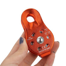 Durable Aluminium Climbing Pulley 26KN Fits Ropes Up to 12mm