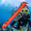 5FT High Visibility Inflatable Surface Marker Buoy for Dive Safety, Red 7