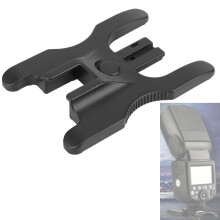 Compact and Sturdy Flash Bracket with Double Hot Shoe Design
