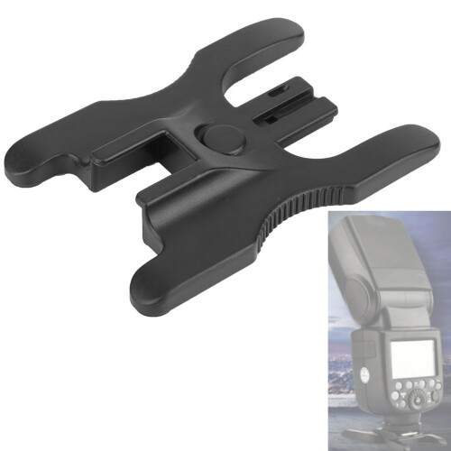 Compact and Sturdy Flash Bracket with Double Hot Shoe Design