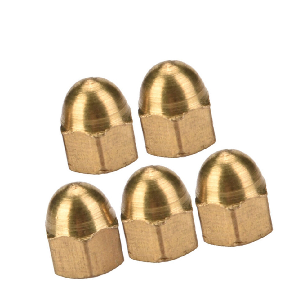 M3 Brass Acorn Dome Head Nuts 20Pcs - Perfect For Vehicle Fastening 8791330108628