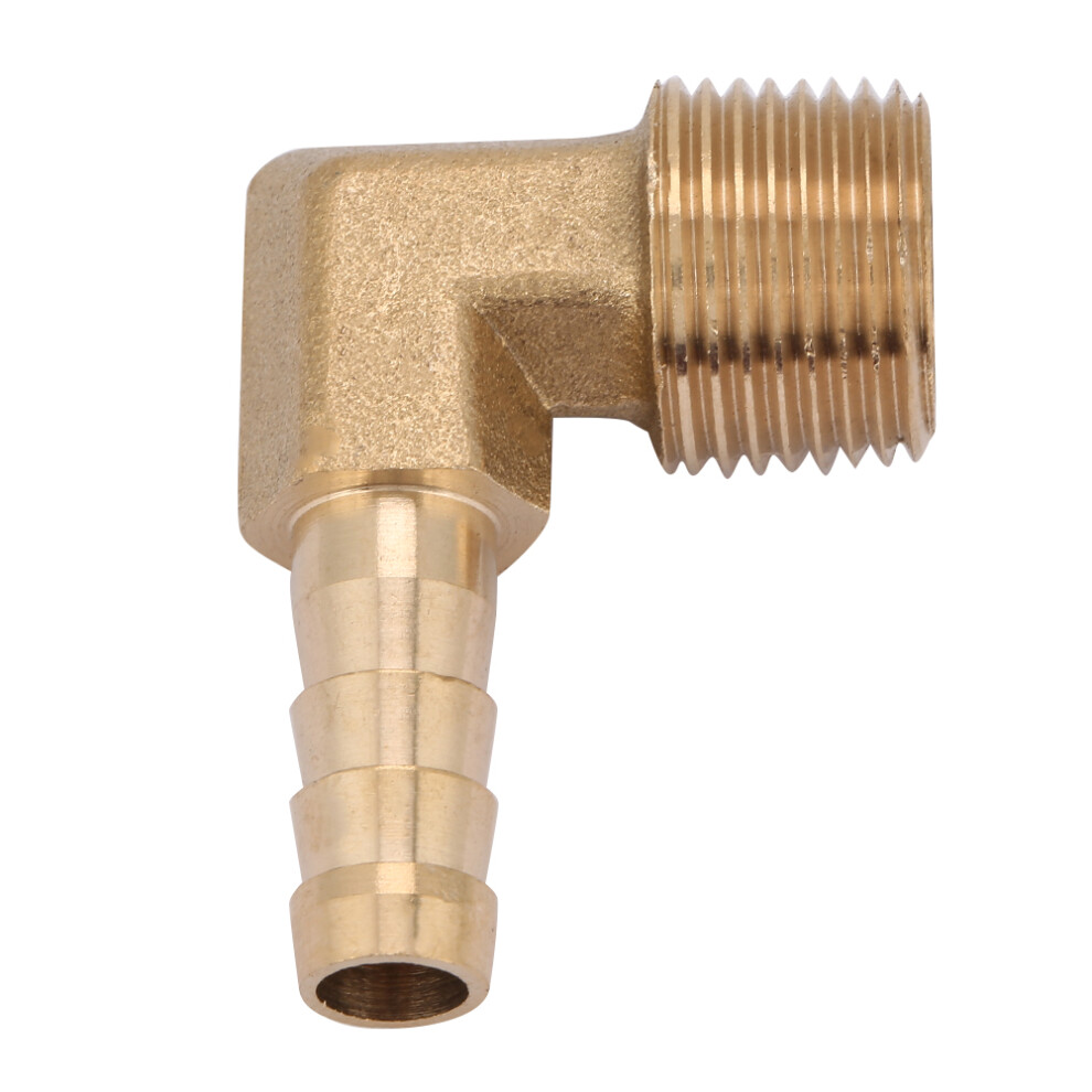 G3/8 Brass Elbow Hose Barb Adapter 8Mm 2Pcs Male Thread Connector 4611330109019