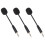 3PCS 3.5mm Adjustable Flexible Microphone Set for PC & Phone, Black 2
