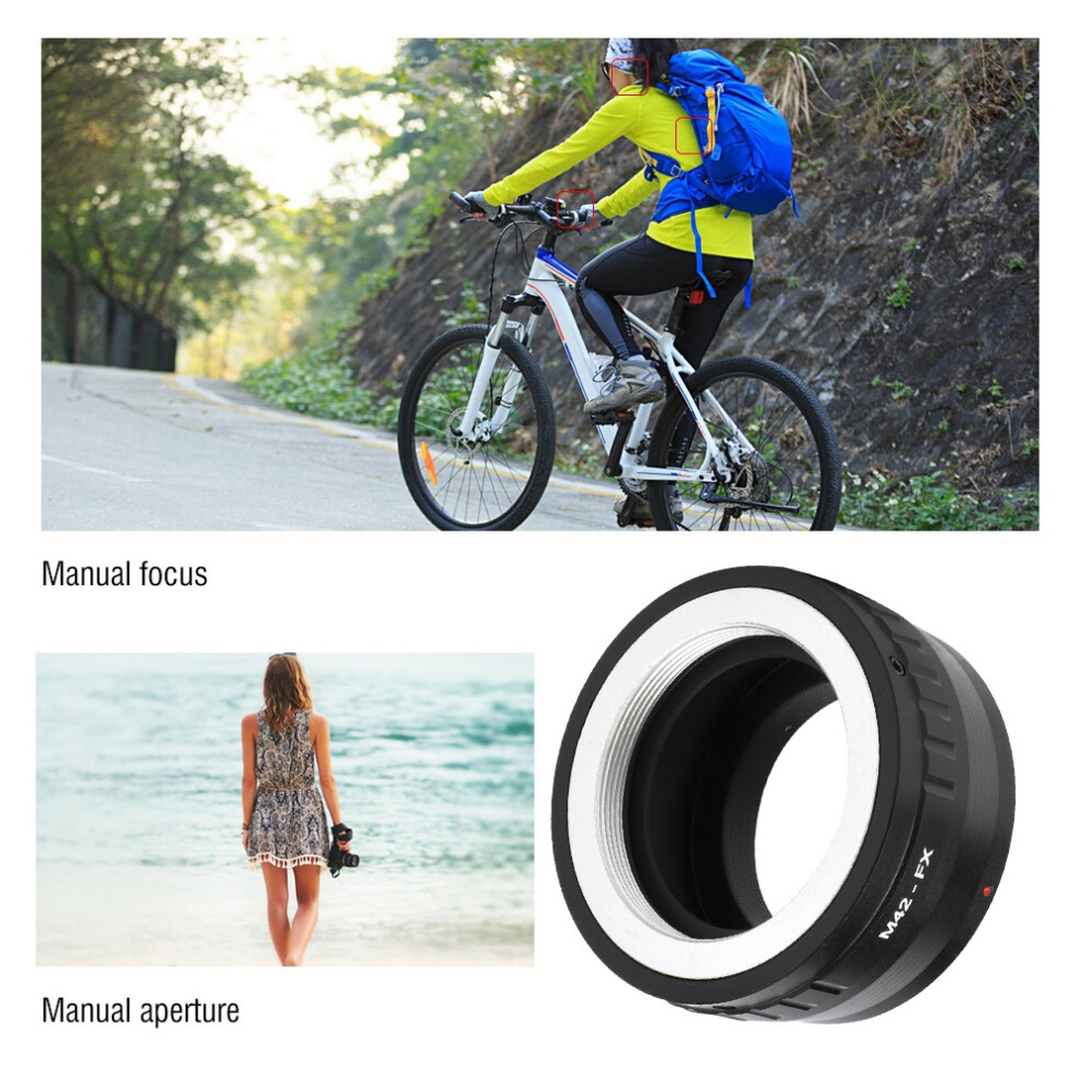 M42-Fx Metal Lens Adapter Ring For Fuji Fx Mirrorless Cameras Black 4111330110973