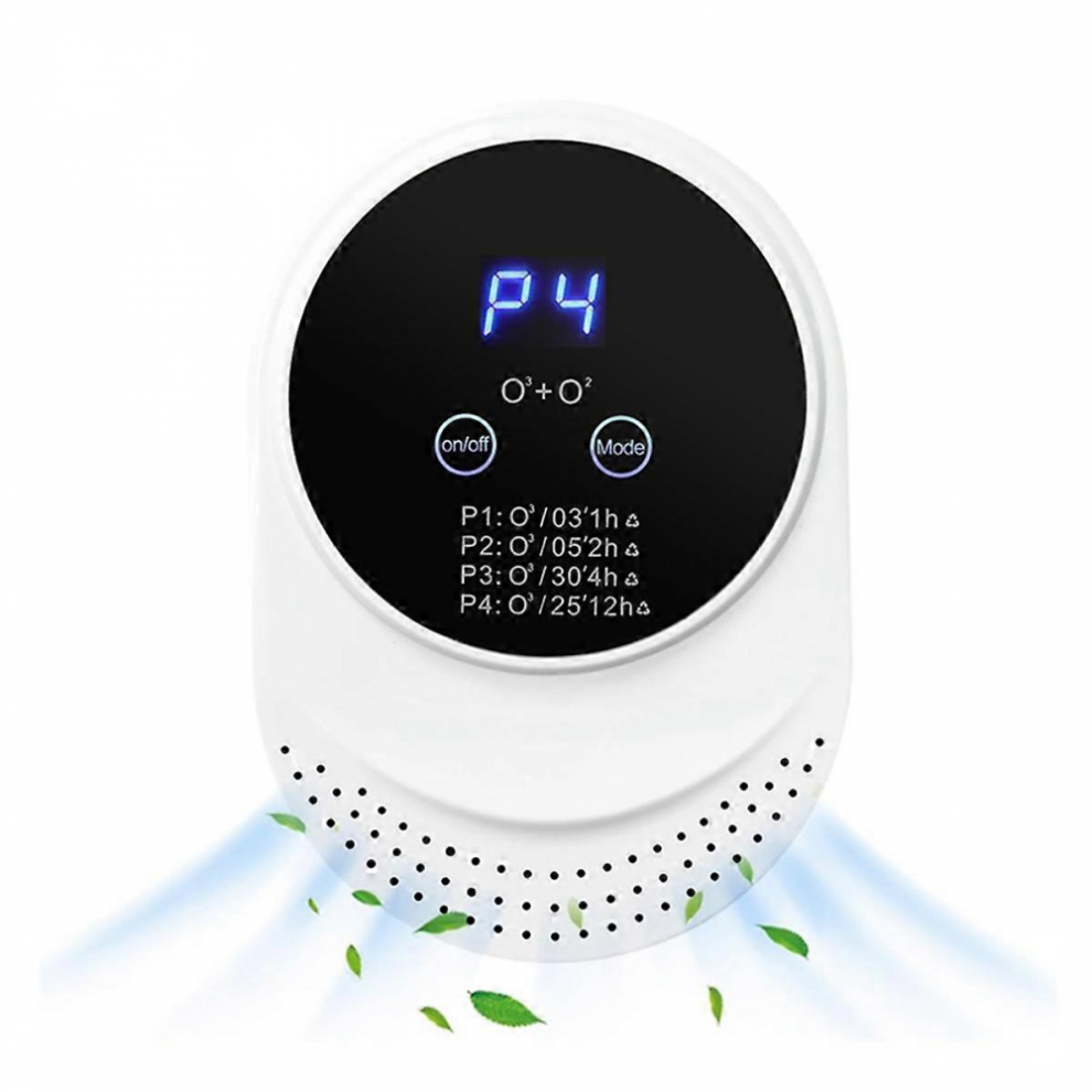 Odor Eliminator & Air Ionizer For Strong Odors - Home, Pets, Smoke - Eu Plug Ac220v White