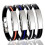 （4 pcs)Titanium Detox Lymphunclog Wristband Men Magnetic Bracelets 1