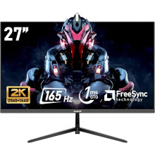 Gawfolk 27-inch PC Screen, 2K WQHD (2560×1440P), 165Hz Gaming Monitor, 1ms Bezel-less, 98% sRGB, 178° Wide-Angle, HDMI 2.0, DisplayPort,