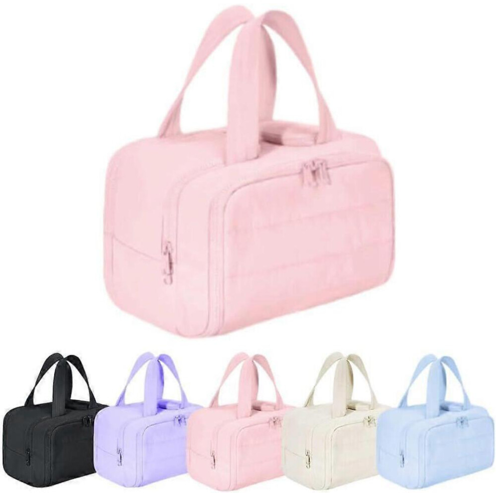 ï¼Pink)Travel Toiletry Bag, 2025 New Version Portable Travel Wash Bag, Suitable compatible with Both Men and Women (Black)-image-OPC-PJ6XDR2-NEW