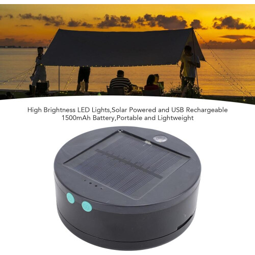 MPOWERD Luci Sun String Lights + Phone Charger: Solar/USB, White 18ft, 100 Lumen 2